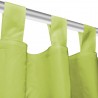 Cortinas de micro-raso con bucles 2 unidades 140x225 cm verde 3