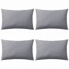 Cojines para exteriores 60x40 cm gris 4 unidades 1