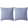 Cojines para exterior a rayas 45x45 cm azul marino 2 unidades 1