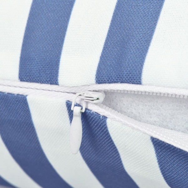 Almofadas para exterior 2 pcs 45x45 cm riscas azul-marinho M 2
