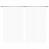 Cortinas de flecos 2 piezas 100x250 cm blancas 2