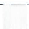 Cortinas de fios 2 pcs 140x250 cm branco 1