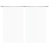 Cortinas de fios 2 pcs 140x250 cm branco 2