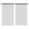 Cortinas de flecos 2 piezas 100x250 cm negras 2