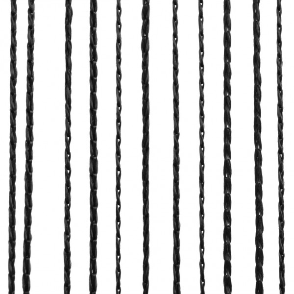 Cortinas de flecos 2 piezas 100x250 cm negras M 4