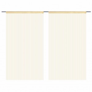 Cortinas de flanges 2 peças 100x250 cm H