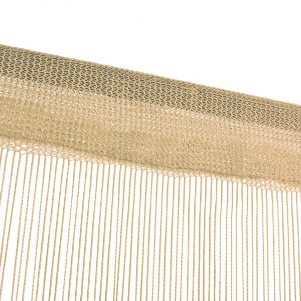 Cortinas de flecos 2 piezas 100x250 cm beige M 3