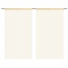 Cortinas de fios 2 pcs 140x250 cm bege 2