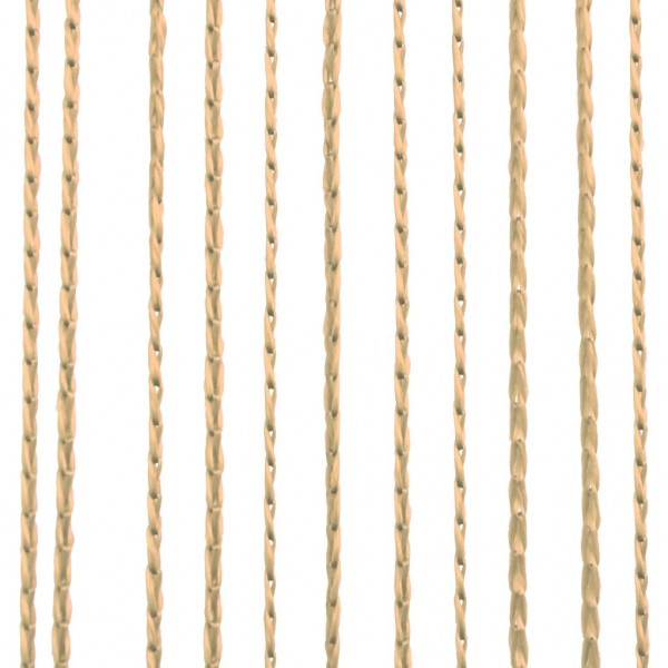 Cortinas de flecos 2 piezas 140x250 cm beige M 3