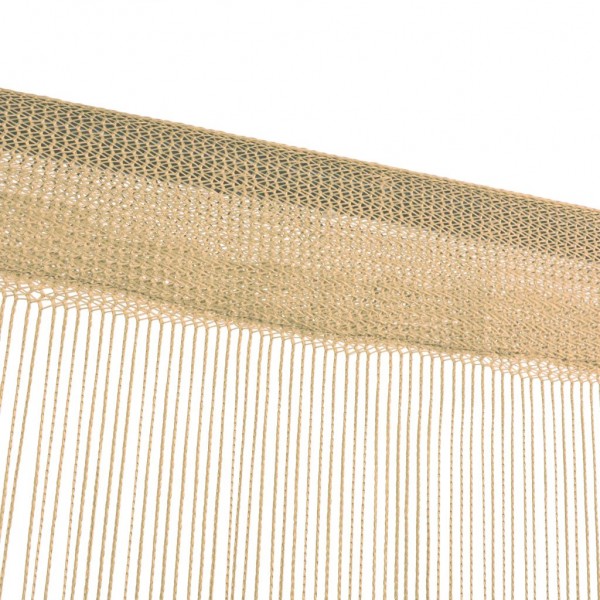 Cortinas de fios 2 pcs 140x250 cm bege M 4