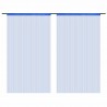 Cortinas de fios 2 pcs 100x250 cm azul 2