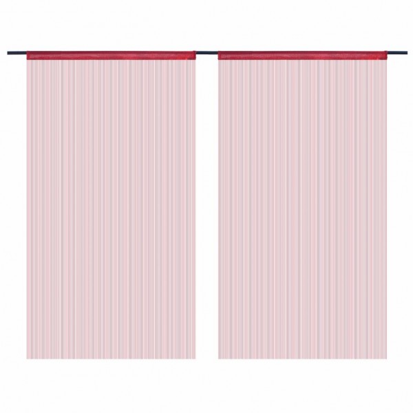 Cortinas de flanges 2 peças 140x250 cm Bordéus M 2