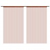 Cortinas de flecos 2 piezas 140x250 cm marrón 2