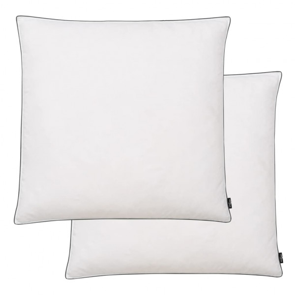 Almohadas de plumón/plumas 80x80 cm blanco 2 unidades D