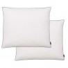Almofadas 2 pcs enchimento de penugem/penas 70x60 cm branco 1