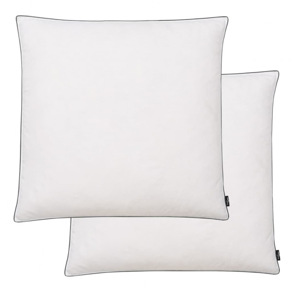 Almohadas 2 uds relleno plumón/plumas 80x80 cm blanco D