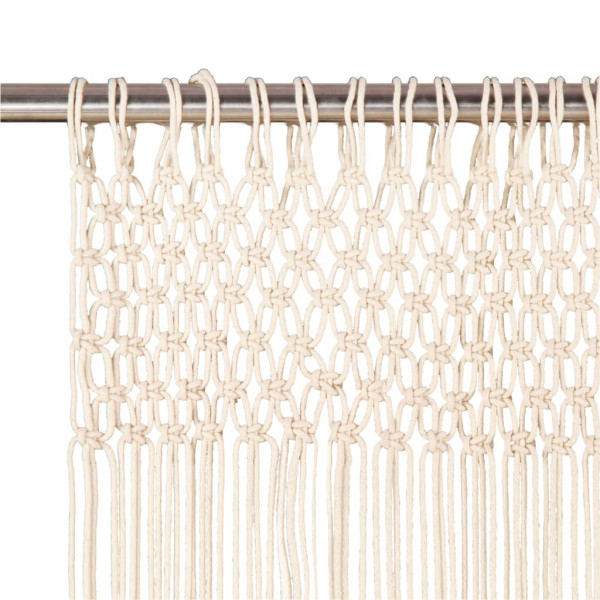 Cortina macramé 140x240 cm algodão M 3