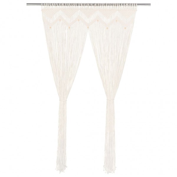 Cortina de macramé algodón 140x240 cm D