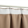 Cortinas blackout c/ganchos 2pcs 140x245cm cinzento-acastanhado 4