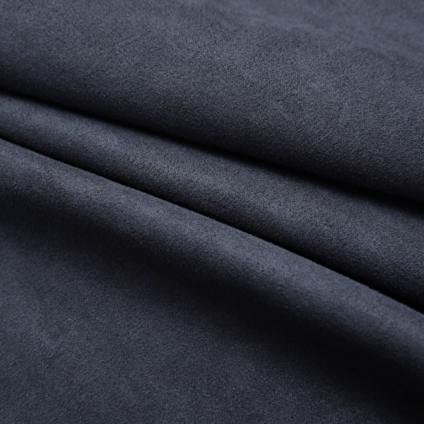 Cortinas blackout c/ argolas em metal 2 pcs 140x245cm antracite M 3