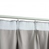 Cortinas opacas con ganchos 2 piezas gris 140x175 cm 4