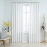Cortinas opacas con ganchos 2 piezas blanco crudo 140x245 cm 1