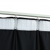 Cortinas opacas con ganchos 2 pzas terciopelo negro 140x225 cm 4