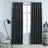 Cortinas blackout com ganchos 2 pcs 140x245 cm veludo antracite 1