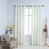 Cortinas blackout com argolas 2 pcs 140x225 cm veludo creme 1