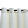 Cortina blackout com argolas em metal 290x245 cm veludo creme 4