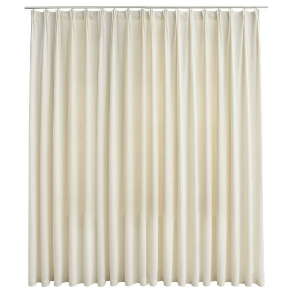 Cortina blackout com ganchos 290x245 cm veludo creme M 2