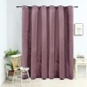 Cortina blackout c/ argolas metal 290x245cm veludo rosa antigo 1