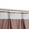 Cortina blackout com ganchos 290x245 cm veludo rosa antigo 4