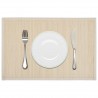 6 pcs individuais de mesa em bambu 30 x 45 cm natural 1