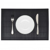Individuais de mesa em bambu 6 pcs 30 x 45 cm preto 1