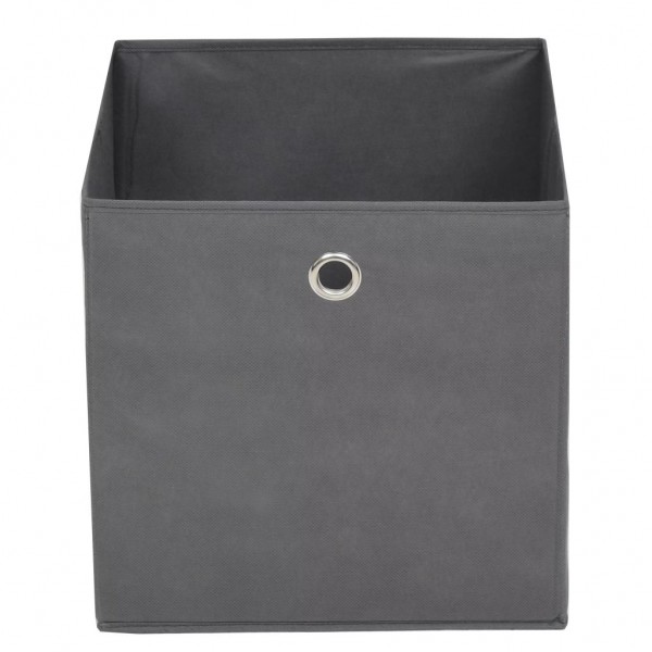 Cajas de almacenaje 4 unidades textil no tejido 32x32x32cm gris M 4