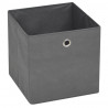Cajas de almacenaje 10 uds textil no tejido 32x32x32 cm gris 3