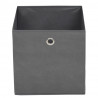 Cajas de almacenaje 10 uds textil no tejido 32x32x32 cm gris 4