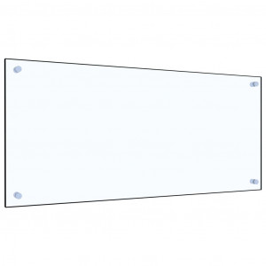Painel anti-salpicos cozinha 90x40 cm vidro temp. transparente H