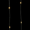Guirlanda de micro luz LED 40 m 400 LEDs brancos quentes 5