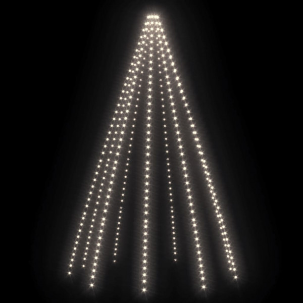 Red de luces de árbol de Navidad 400 LEDs blanco frío 400 cm M 4
