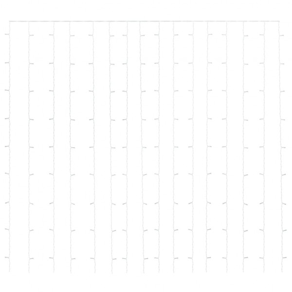 Cortina iluminação 300 luzes LED 3x3 m 8 funções azul M 3