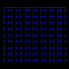 Cortina luces carámbano 3x3 m 300 LEDs azul 8 funciones 5