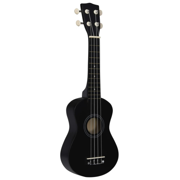 Conjunto ukulele soprano infantil com saco 21 preto M 5