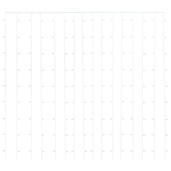 Cortina LED luces de hadas 8 función 3x3m 300 LED blanco frío M 3