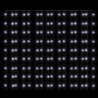 Cortina iluminação 300 luzes LED 3x3 m 8 funções branco frio 5