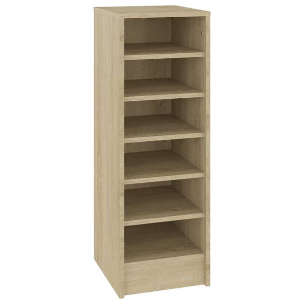 Mueble zapatero madera contrachapada roble Sonoma 31.5x35x90 cm M 2