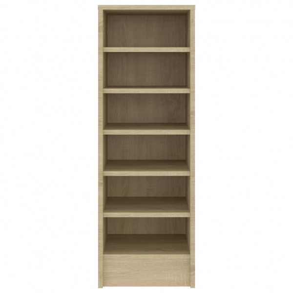 Mueble zapatero madera contrachapada roble Sonoma 31.5x35x90 cm M 5