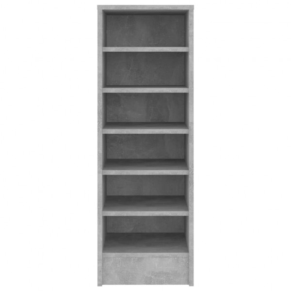 Mueble zapatero madera contrachapada gris hormigón 31.5x35x90cm M 5