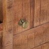 Mueble para TV de madera maciza de mango rugosa 110x30x40 cm 3
